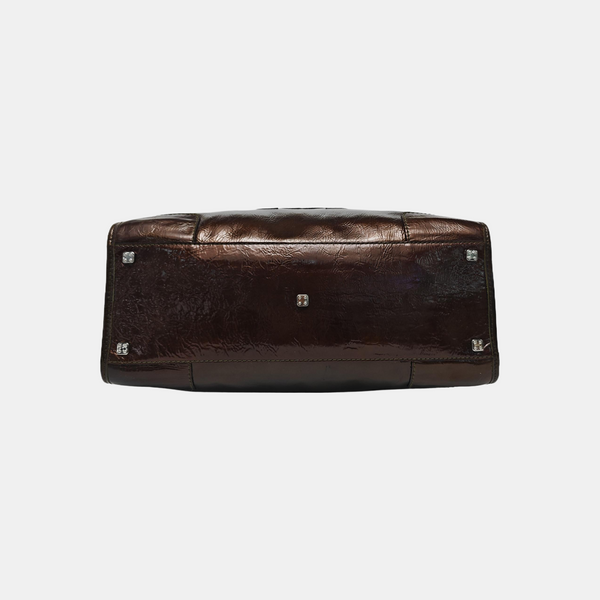 Amazona Patent Leather Brown