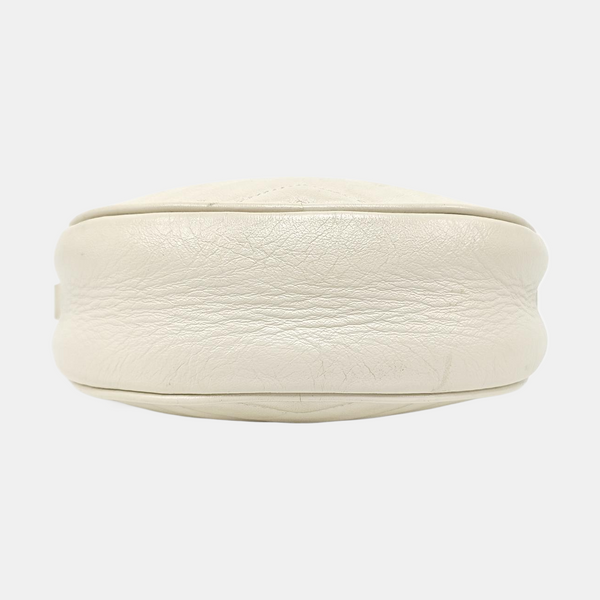Authenticated pre-owned  GG Marmont Mini Quilted Calfskin White - Shoulder Bag at Looply