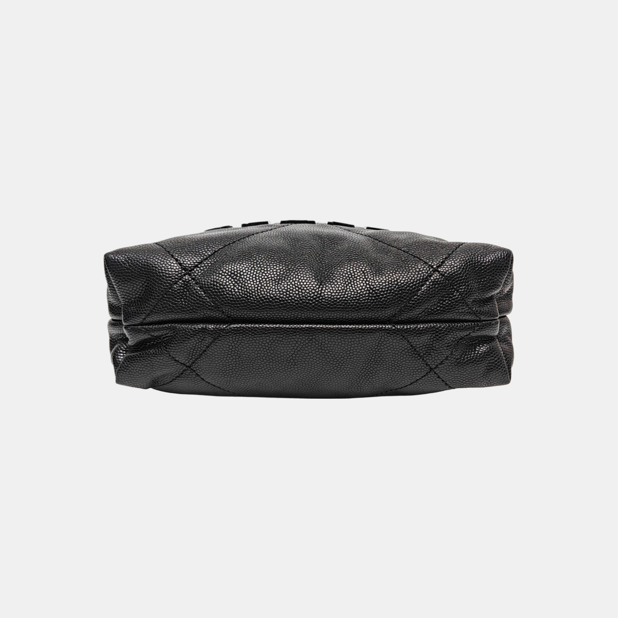 CHANEL 22 Mini Quilted Grained Calfskin Black