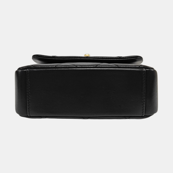Mini Quilted Lambskin Black