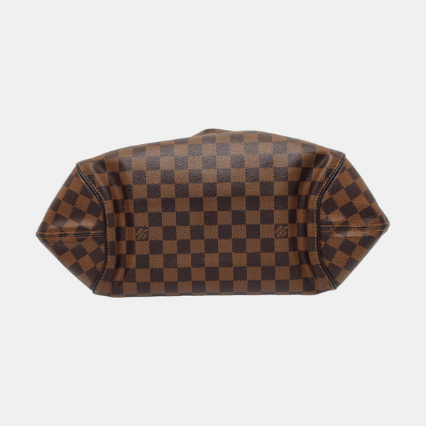 SISTINA MM Damier Ebene Coated Canvas Brown