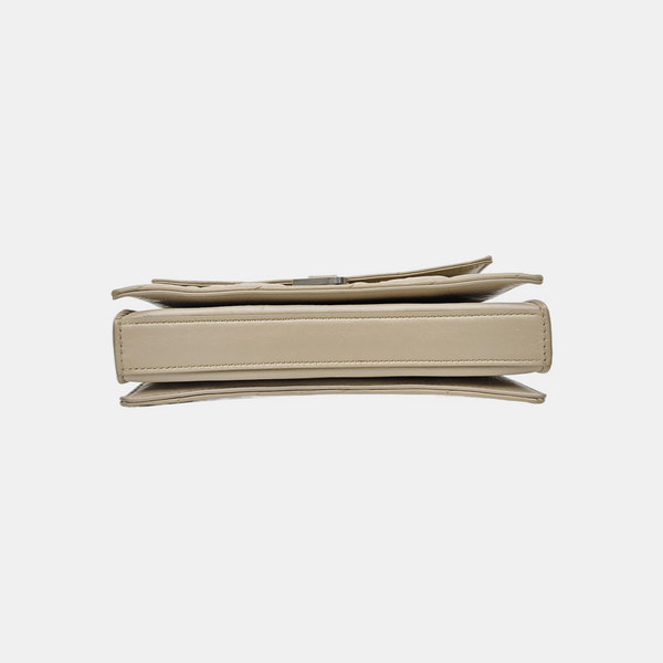 Crush Mini Quilted Calfskin Beige