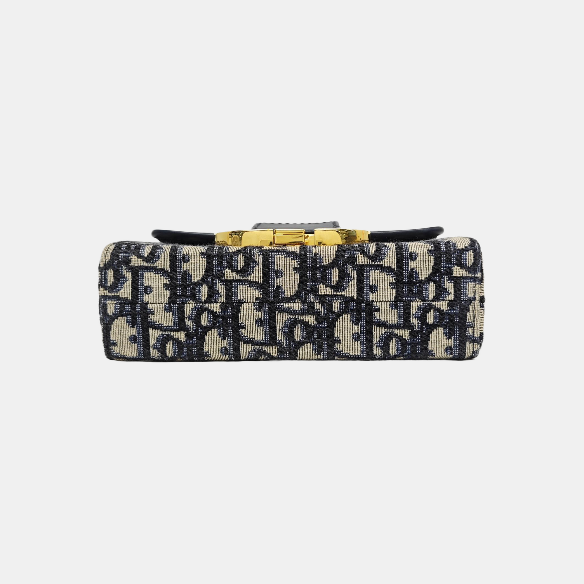 30 Montaigne Mini Oblique Canvas Blue