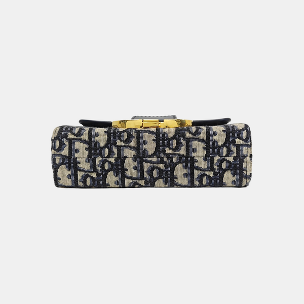 30 Montaigne Mini Oblique Canvas Blue