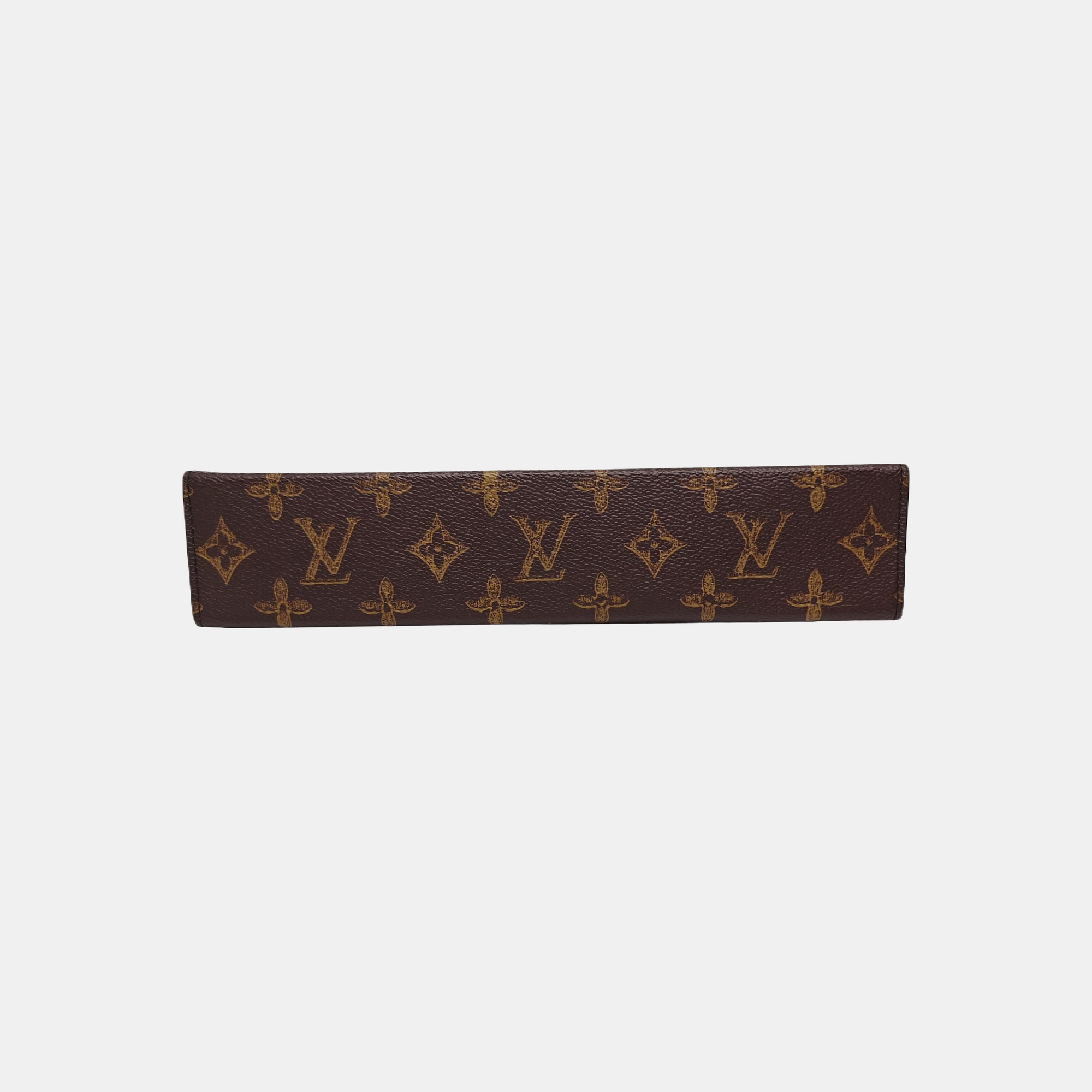 Pochette Voyag MM Monogram Coated Canvas Brown