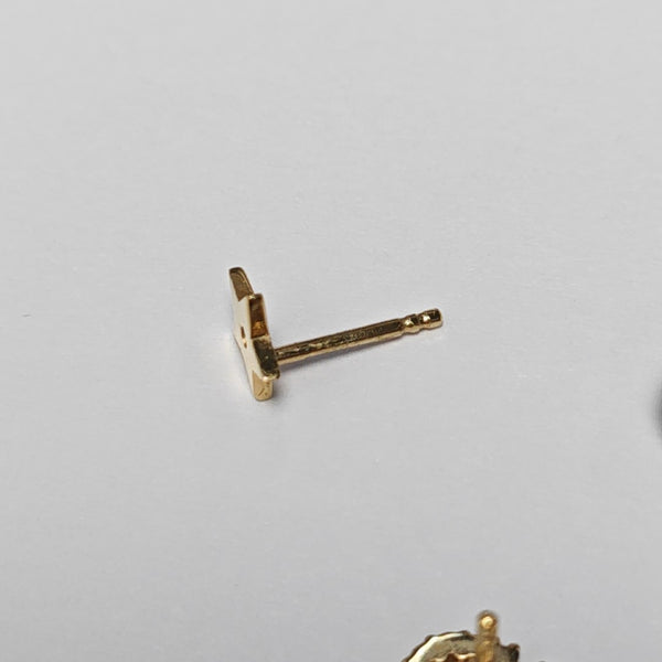 La Petite Tribale Metal Gold Earrings