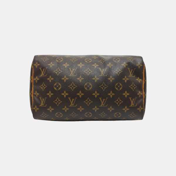 SPEEDY 30 Monogram Coated Canvas Brown