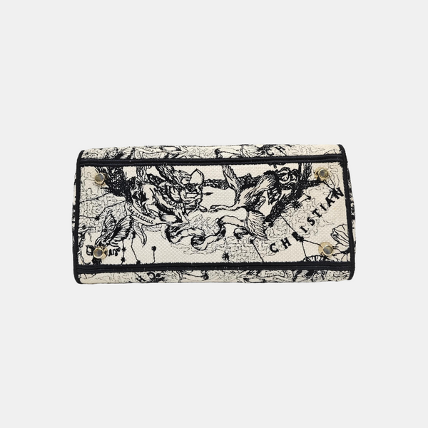 Lady Dior Medium Fabric Beige