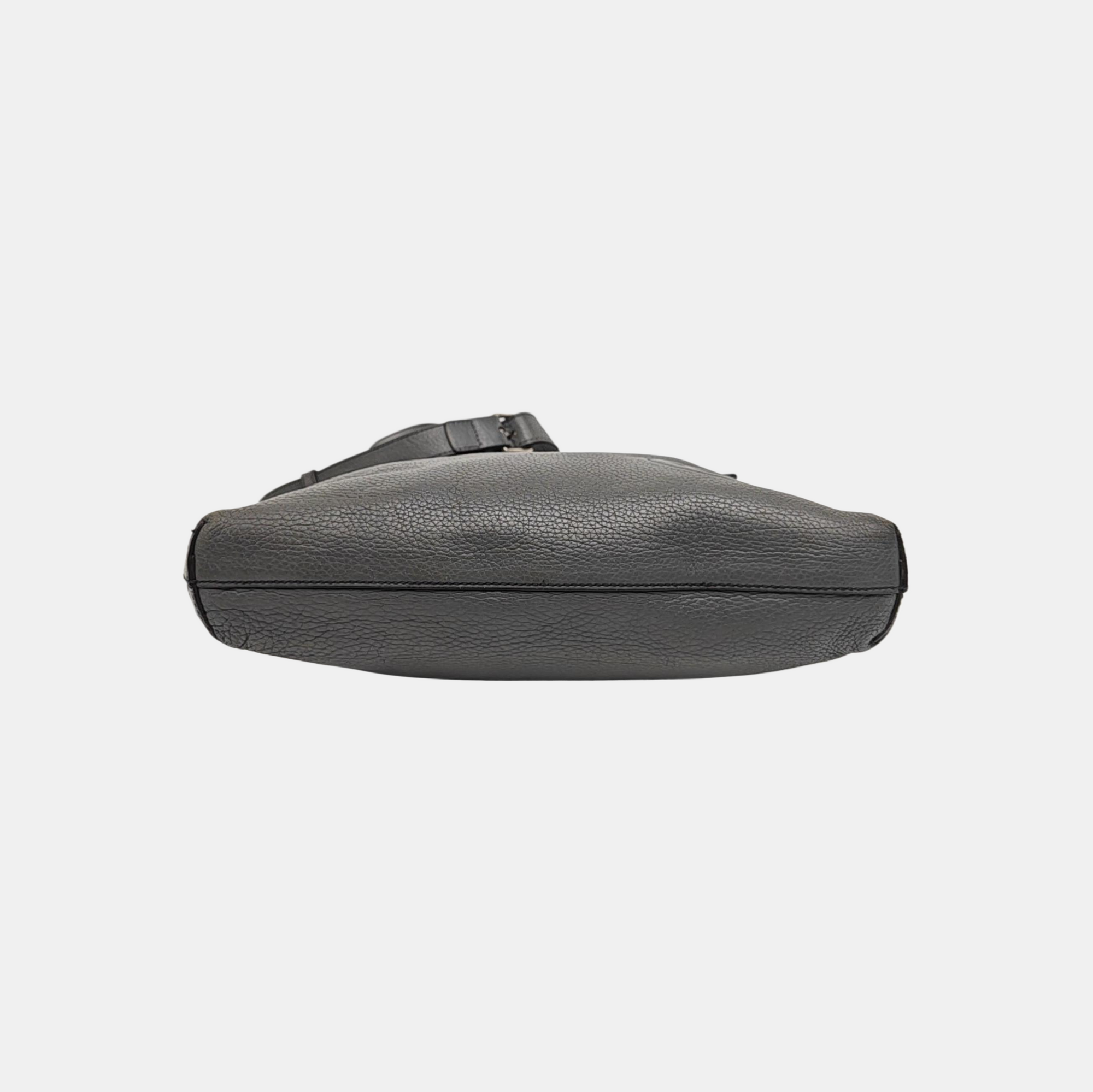 Calfskin Shoulder Bag Gray