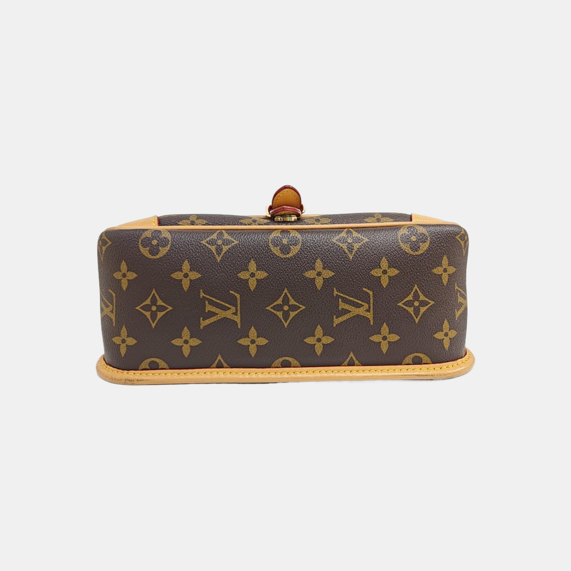 DIANE Monogram Coated Canvas Brown