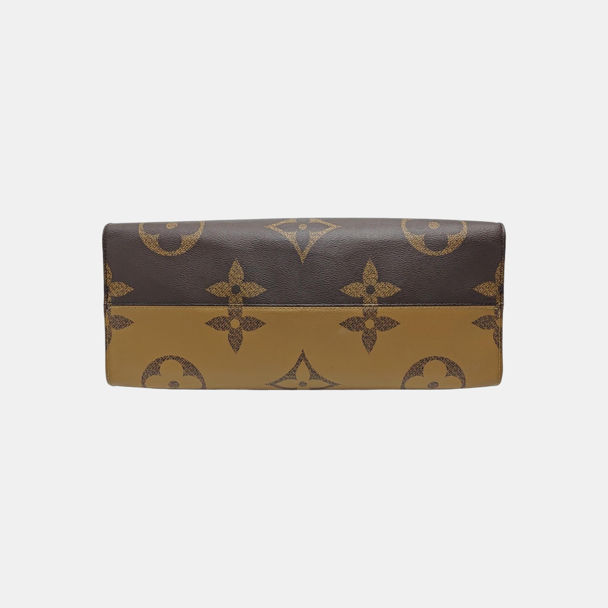 ONTHEGO GM Monogram Coated Canvas Brown