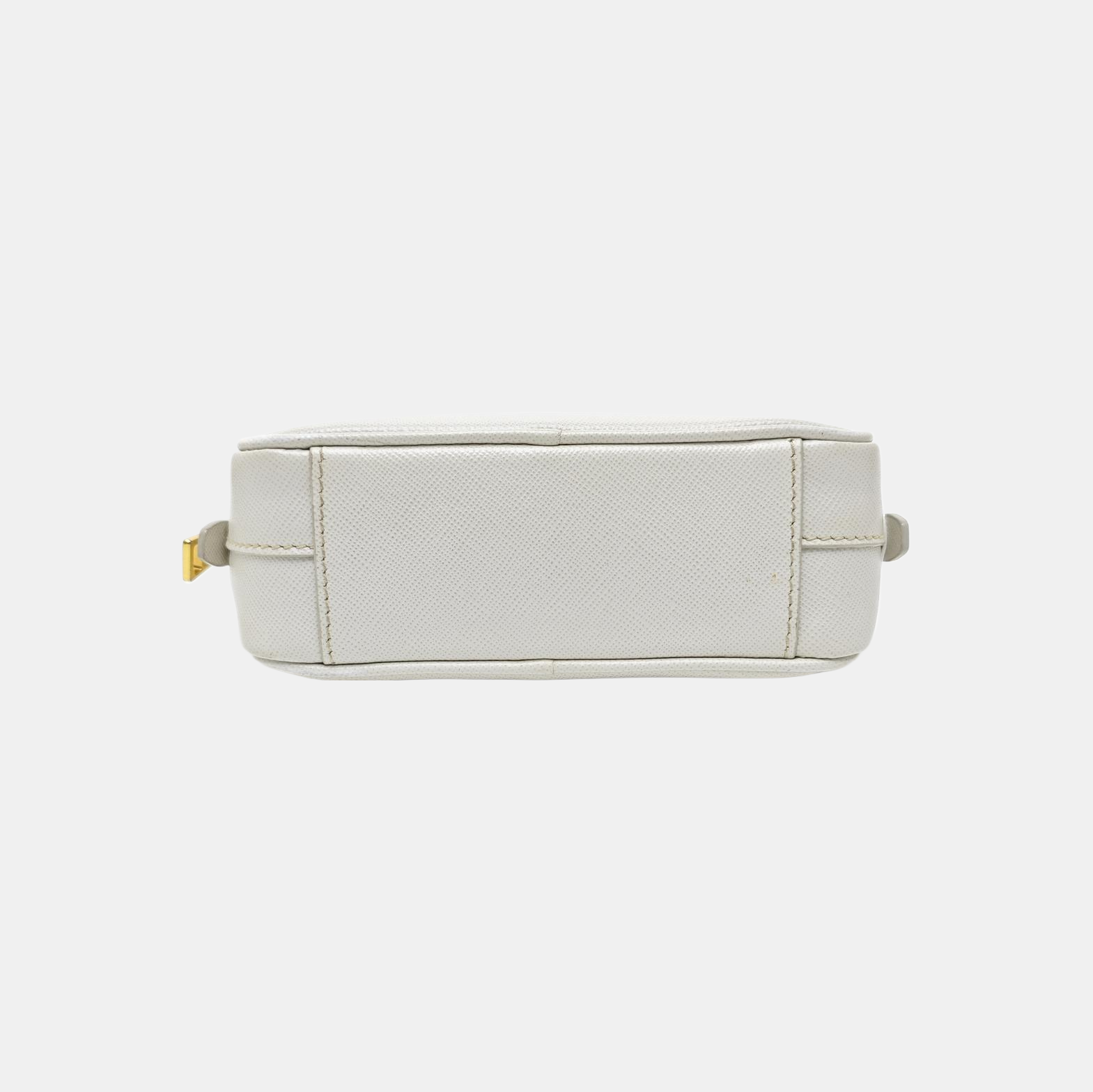 Saffiano Calfskin Shoulder Bag White