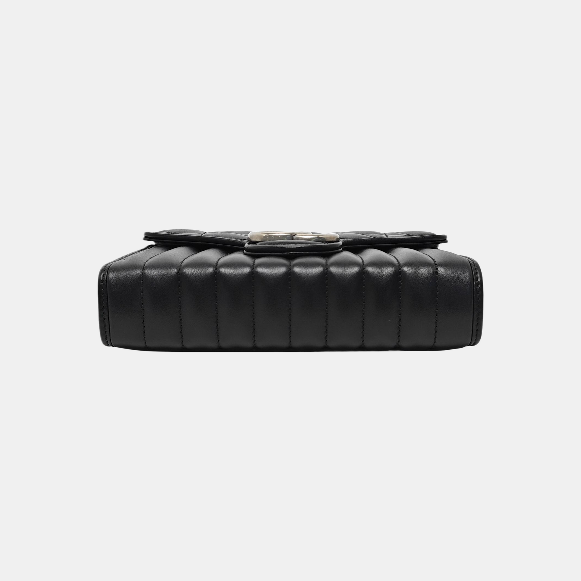 GG Marmont Mini Quilted Calfskin Black