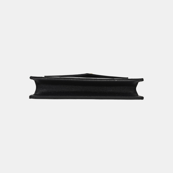 MONOGRAM WOC Chevron Calfskin Black