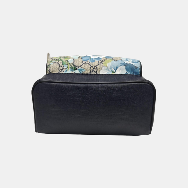 GG Blooms Small Monogram Coated Canvas Black