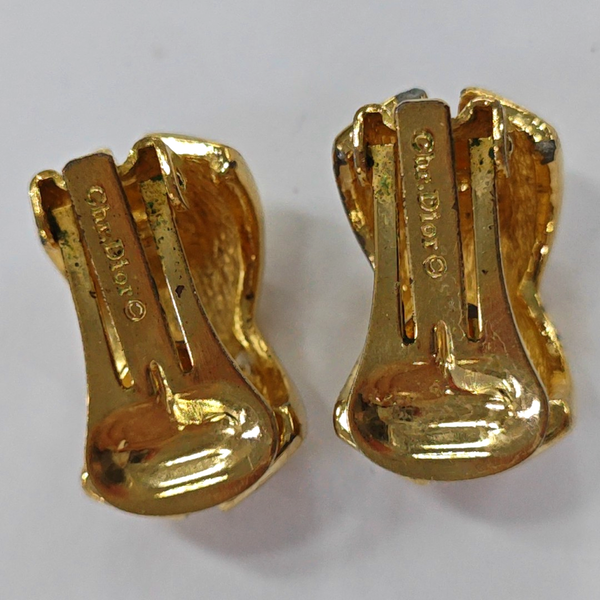 Metal Gold Clip On Earrings