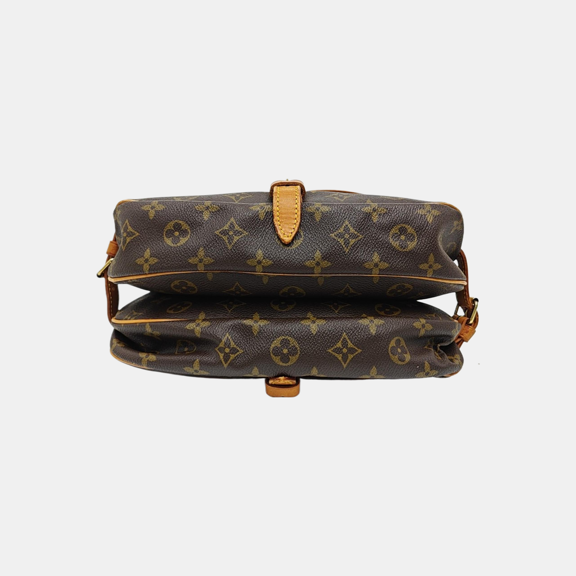 SAUMUR Monogram Coated Canvas Brown