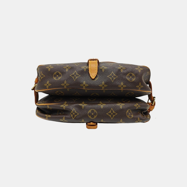 SAUMUR Monogram Coated Canvas Brown