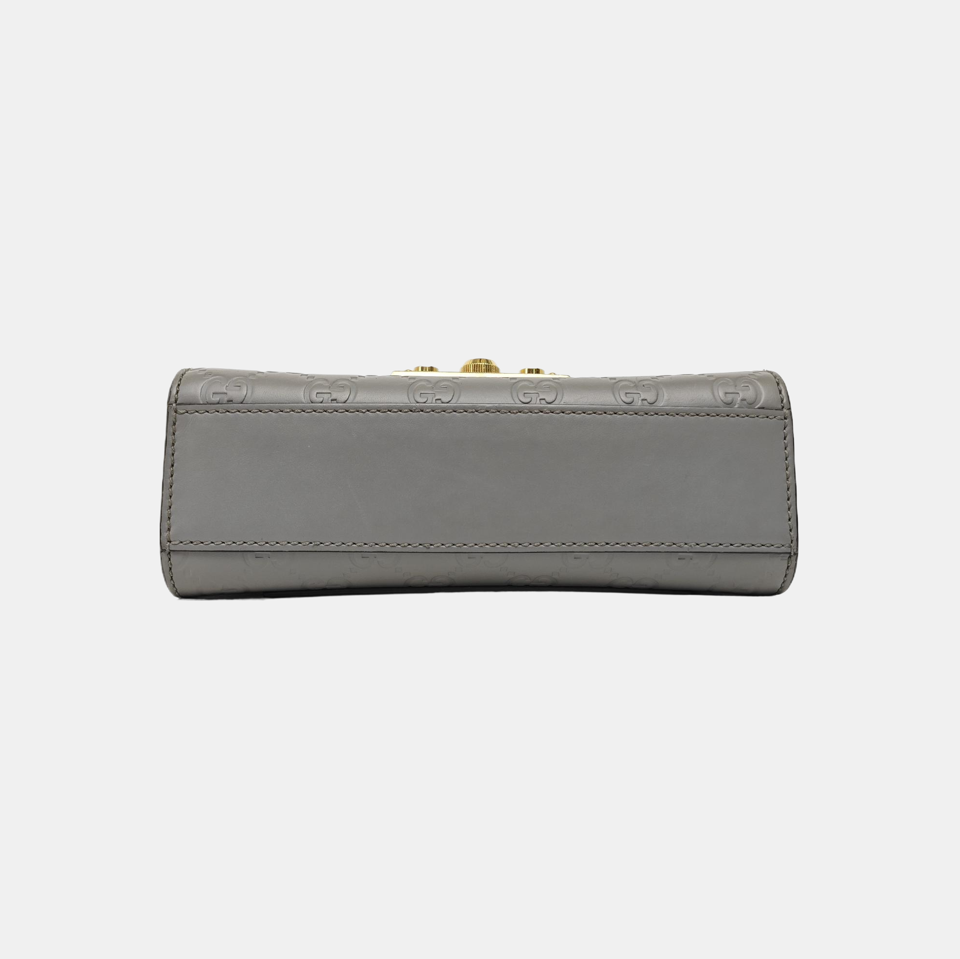 Padlock Small Monogram Calfskin Gray