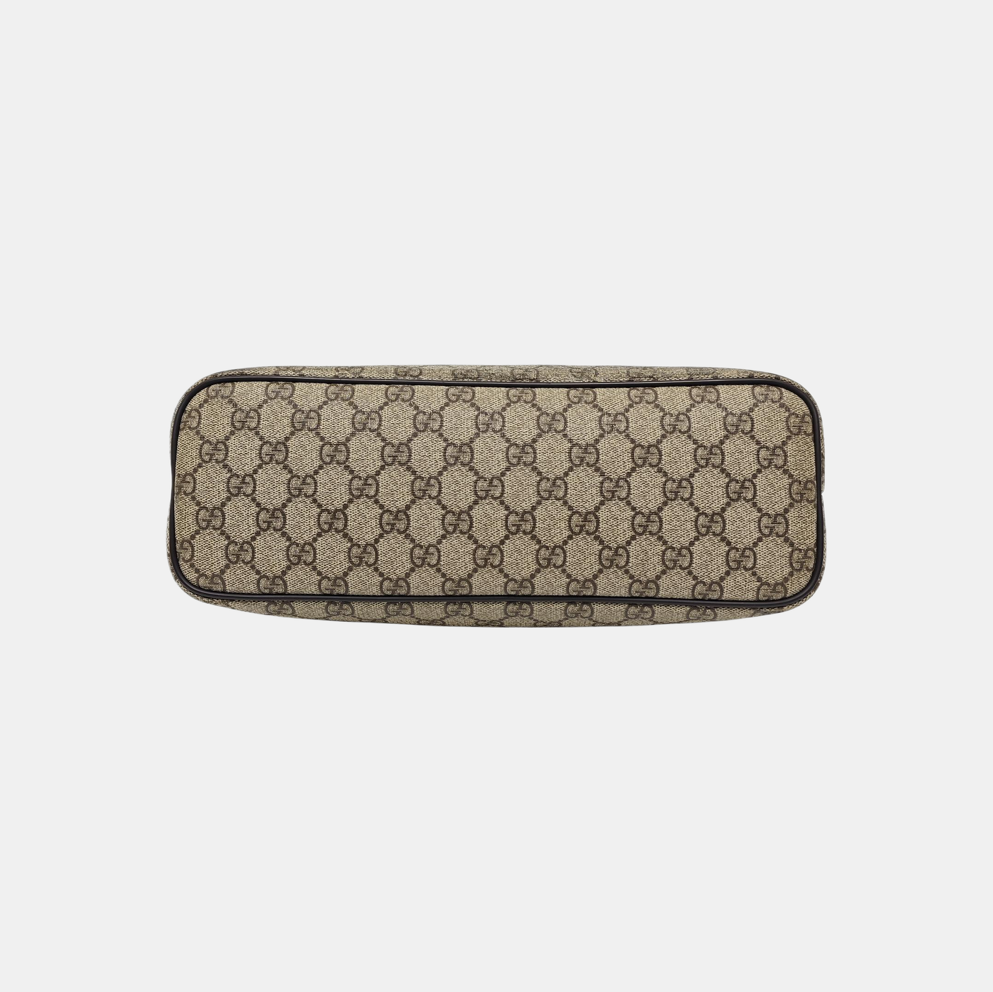Monogram Coated Canvas Tote Bag Brown