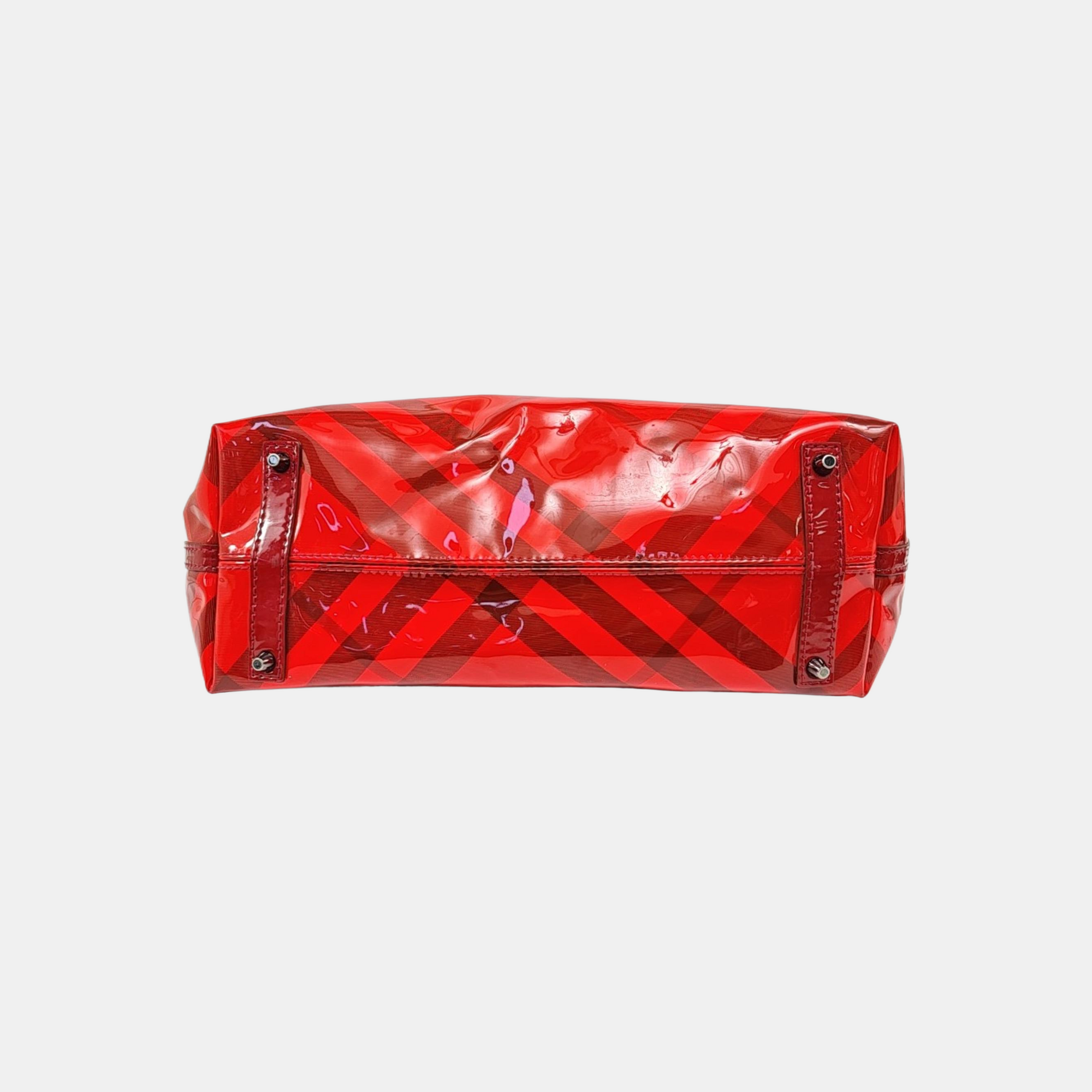Plastic Tote Bag Red