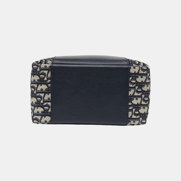 CD Signature Small Oblique Calfskin Blue