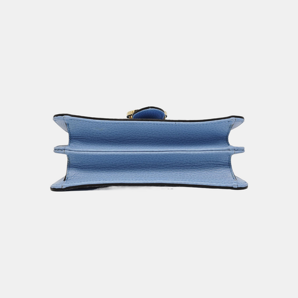 Authenticated pre-owned  Interlocking G Small Calfskin Blue - Shoulder Bag at Looply