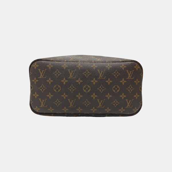 NEVERFULL MM Monogram Coated Canvas Brown