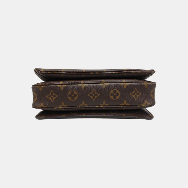 MÉTIS MM Monogram Coated Canvas Brown