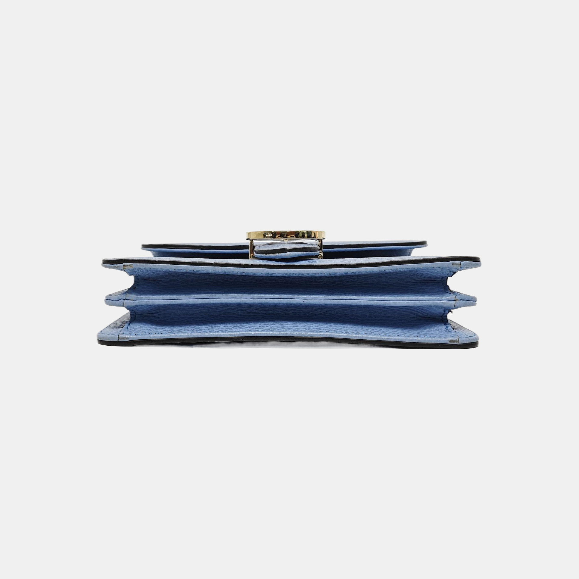 Interlocking G Small Calfskin Blue