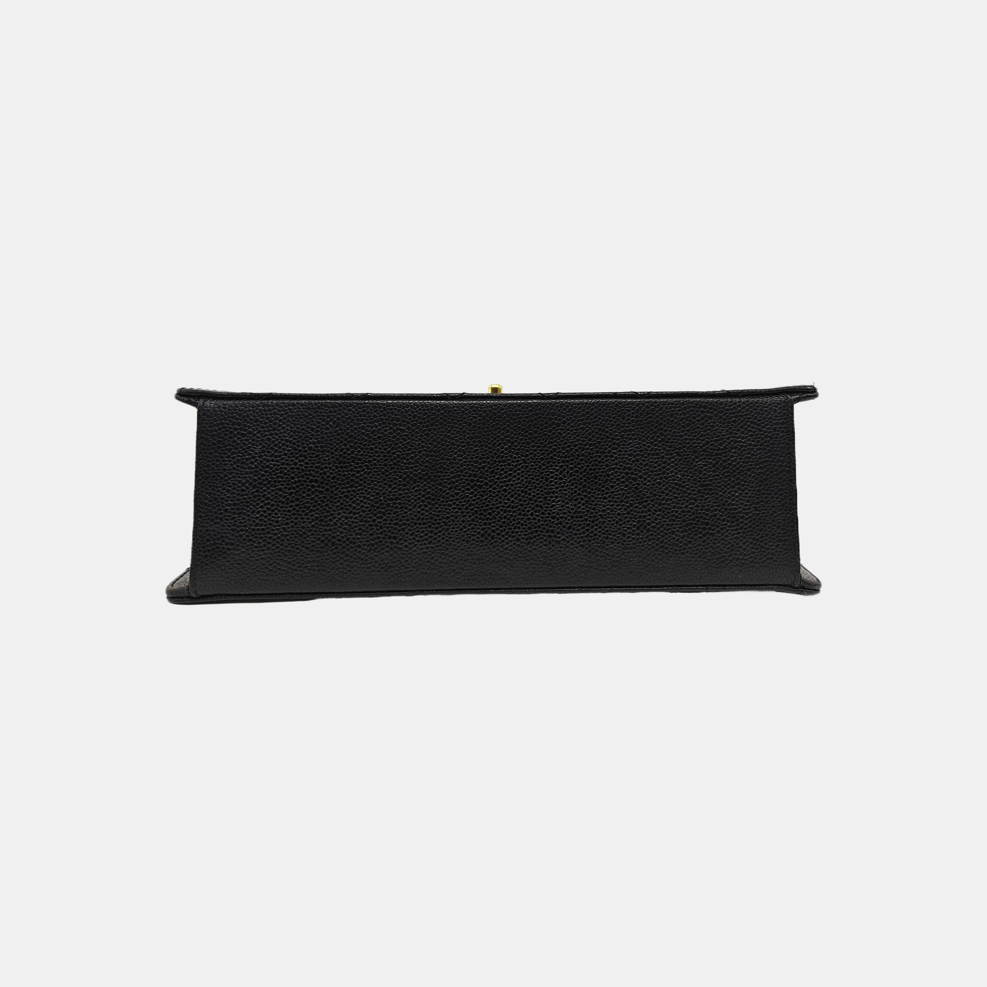 CLASSIC FLAP Jumbo Quilted Grained Calfskin Black