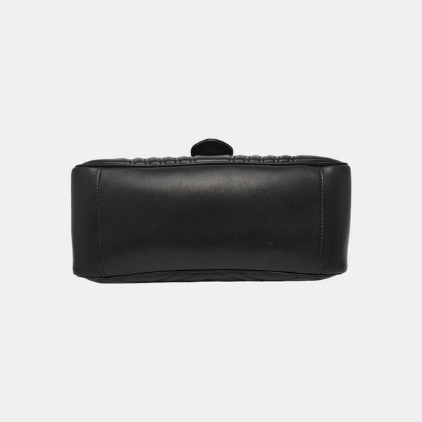 GG Marmont Medium Quilted Calfskin Black