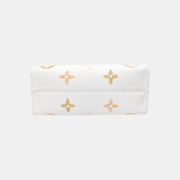 ONTHEGO MM Monogram Coated Canvas White