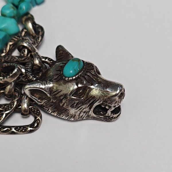 925 Sterling Silver Blue Necklace