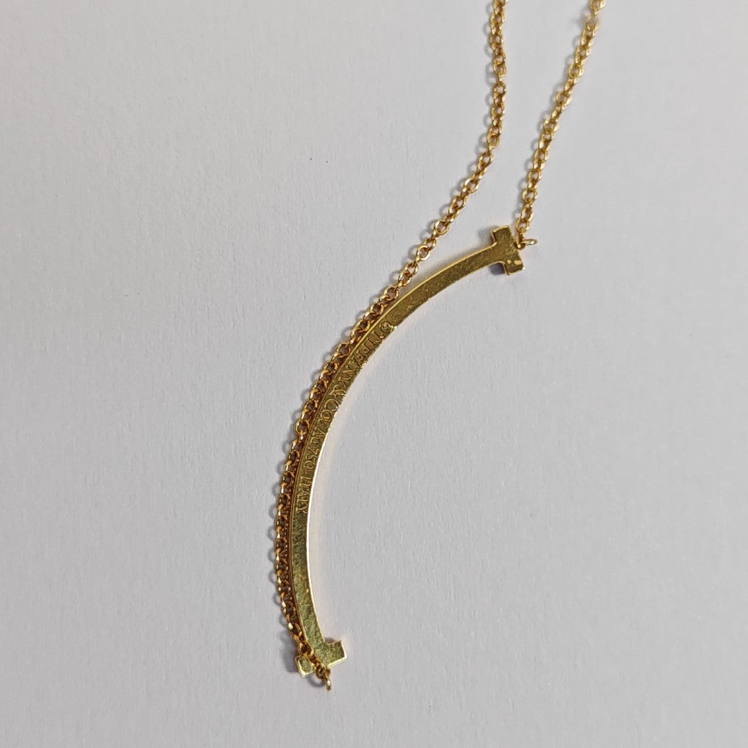 Tiffany T 18k Gold Necklace