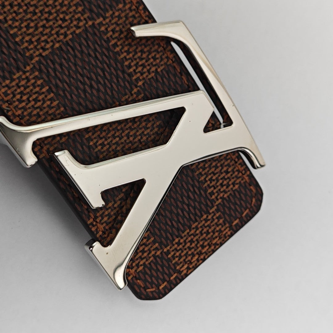 Coated Canvas Belt Brown