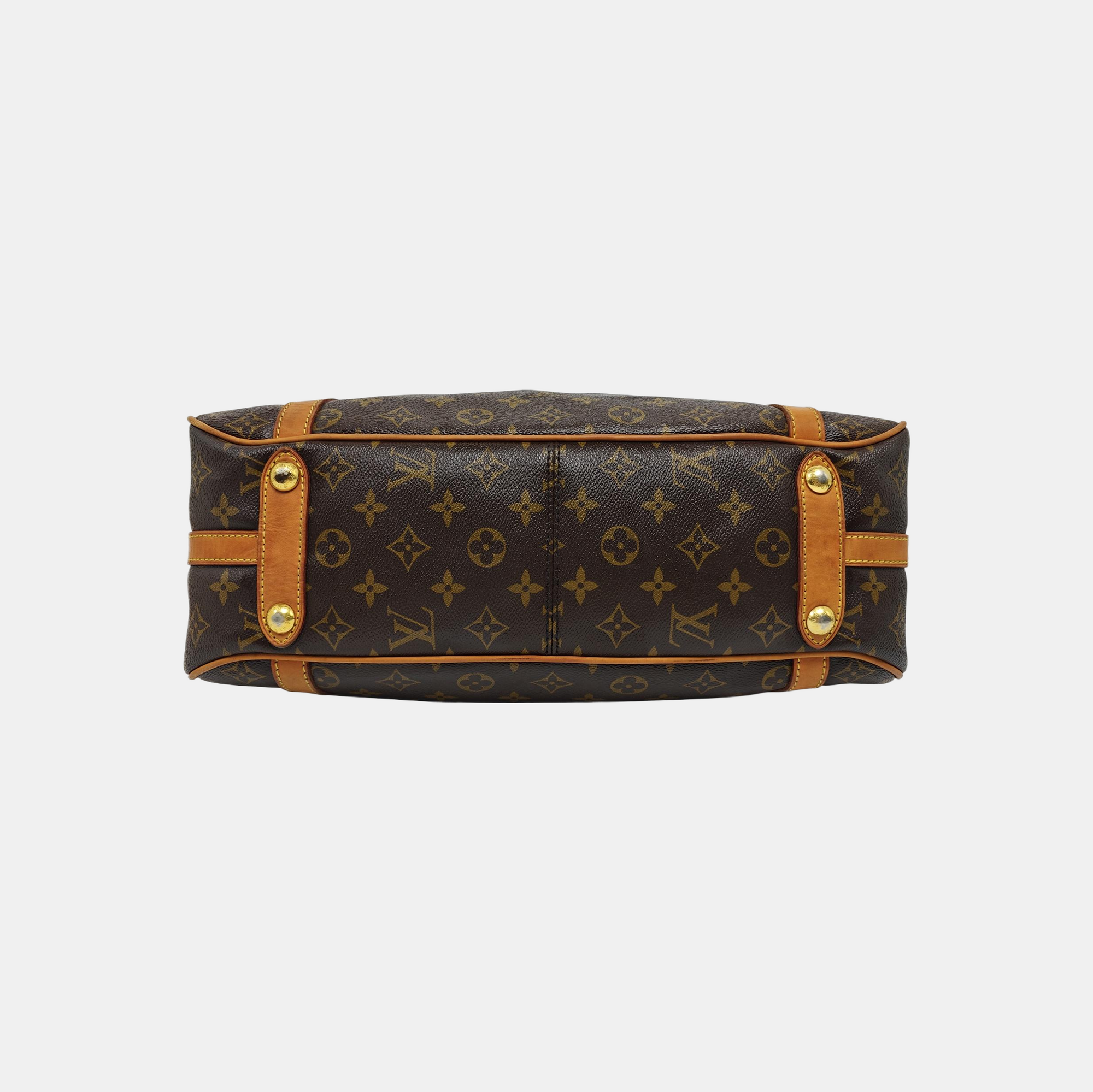STRESA Monogram Coated Canvas Brown