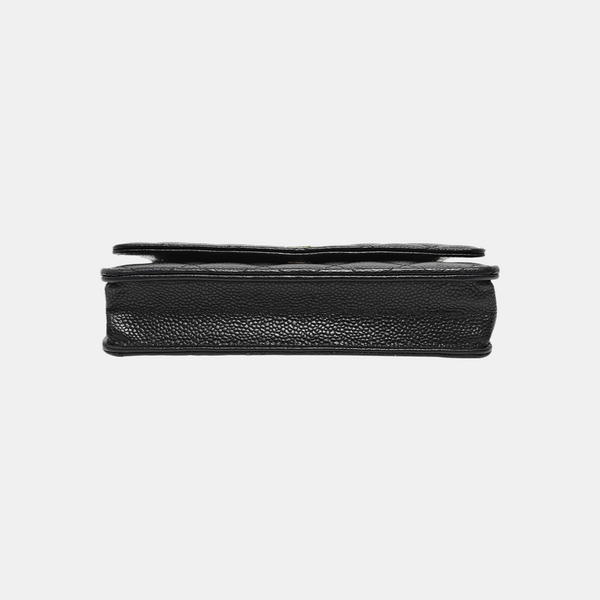 WOC Quilted Grained Calfskin Black