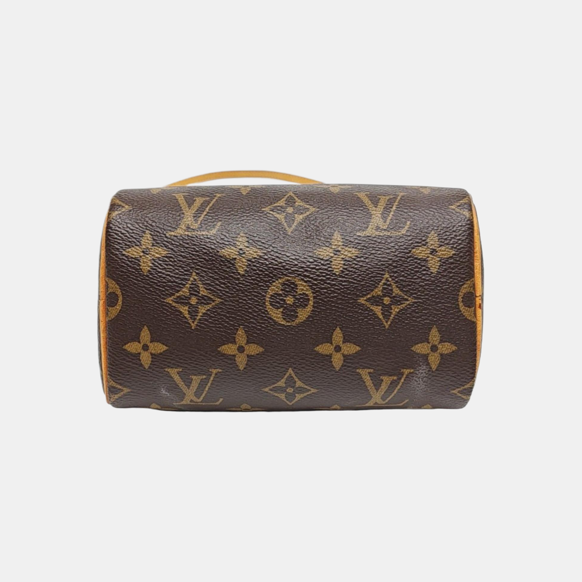SPEEDY Nano Monogram Coated Canvas Brown