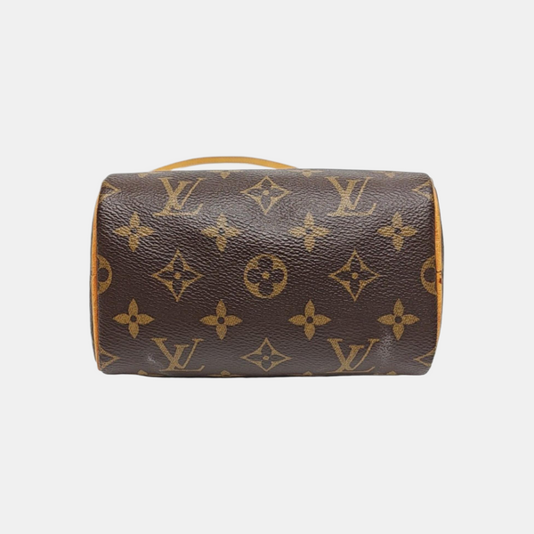 SPEEDY Nano Monogram Coated Canvas Brown