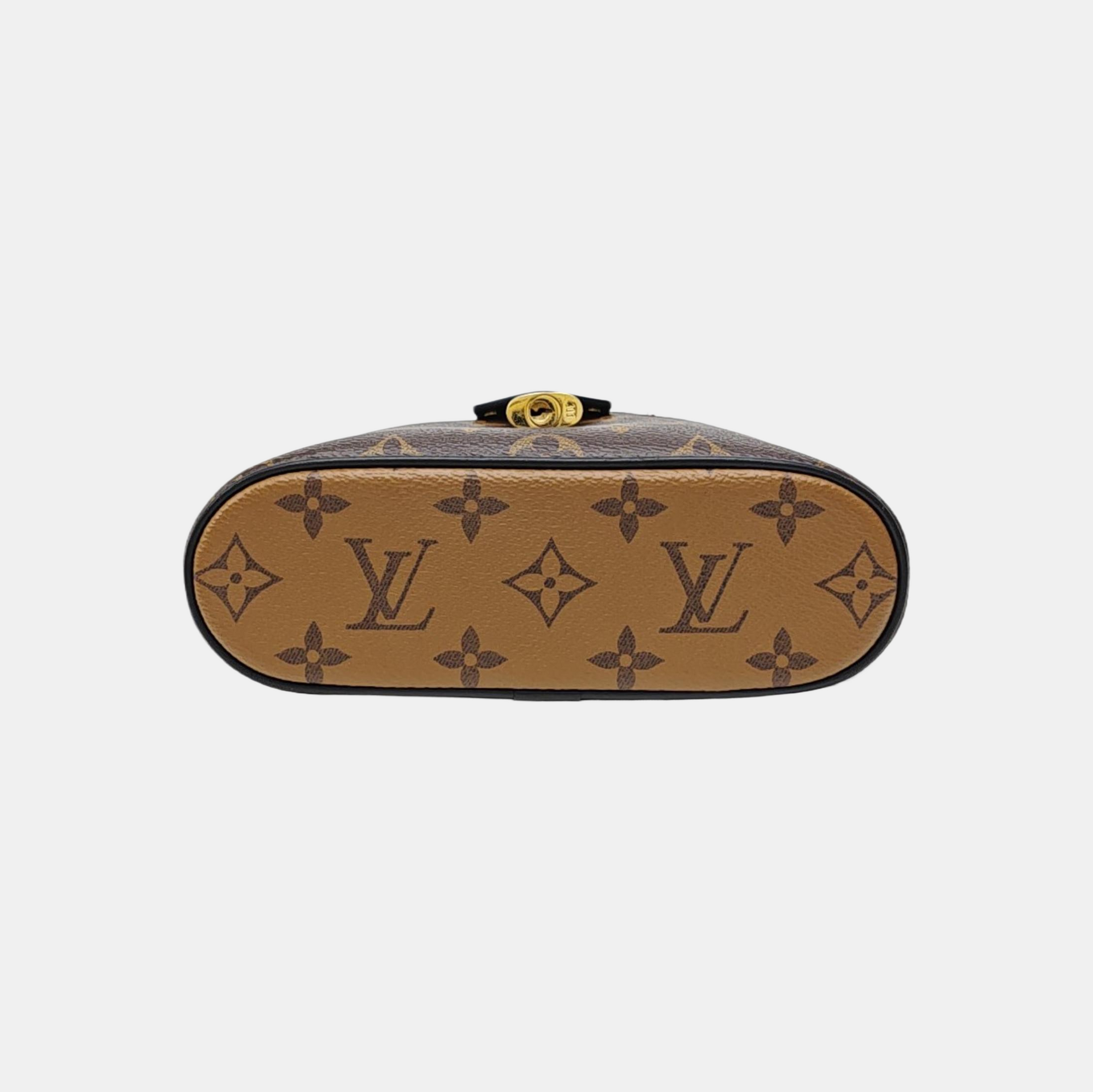 Vanity Chain Pouch Monogram Coated Canvas Brown