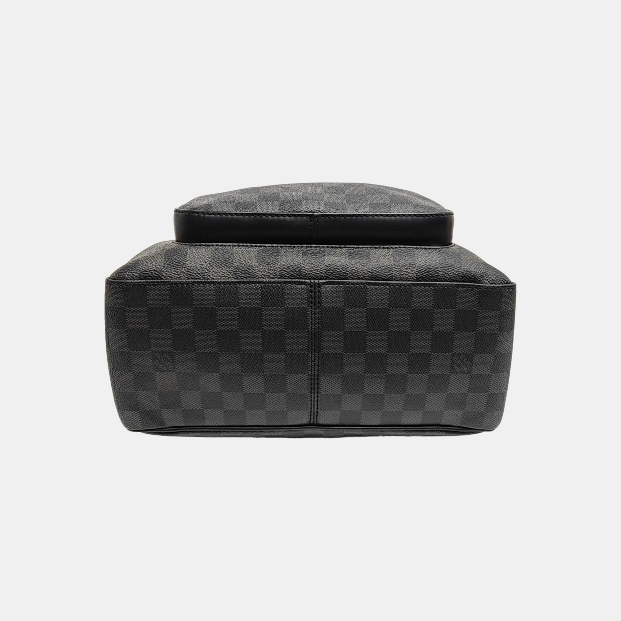 JOSH Damier Graphite Coated Canvas Gray