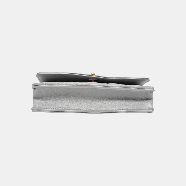 WOC Quilted Lambskin Gray