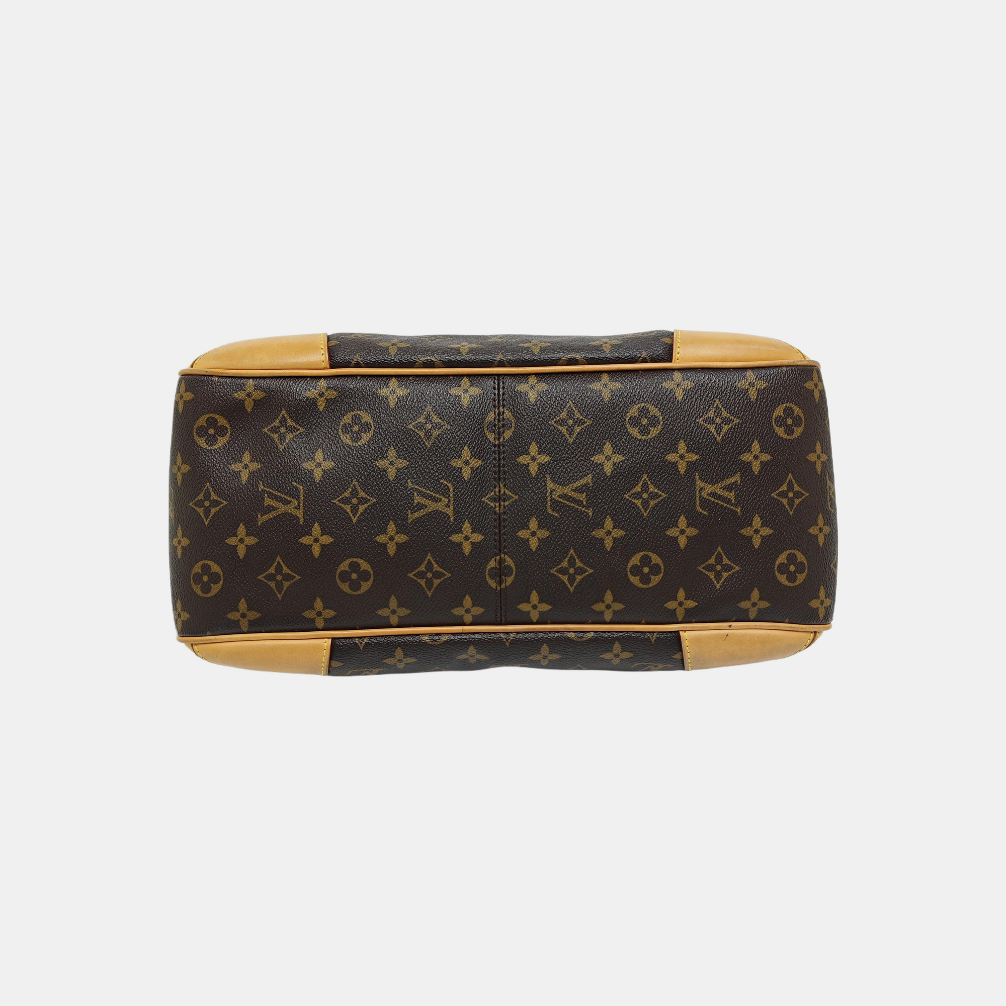 ESTRELA MM Monogram Coated Canvas Brown