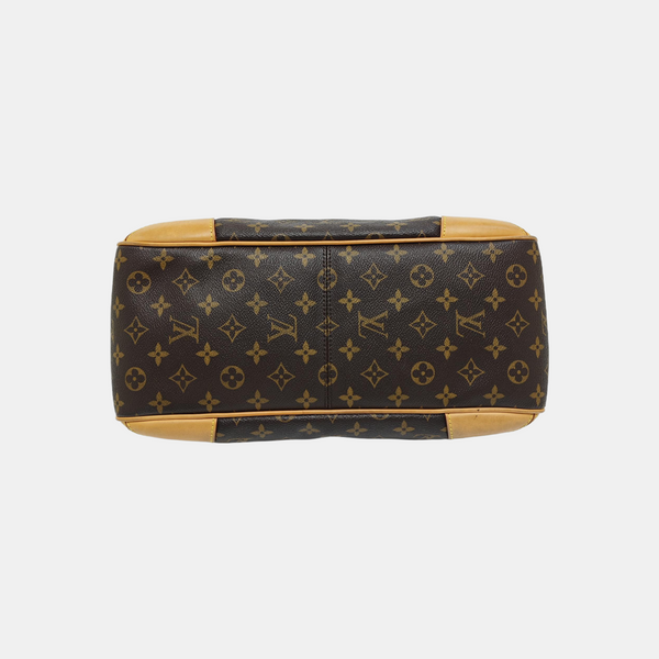 ESTRELA MM Monogram Coated Canvas Brown