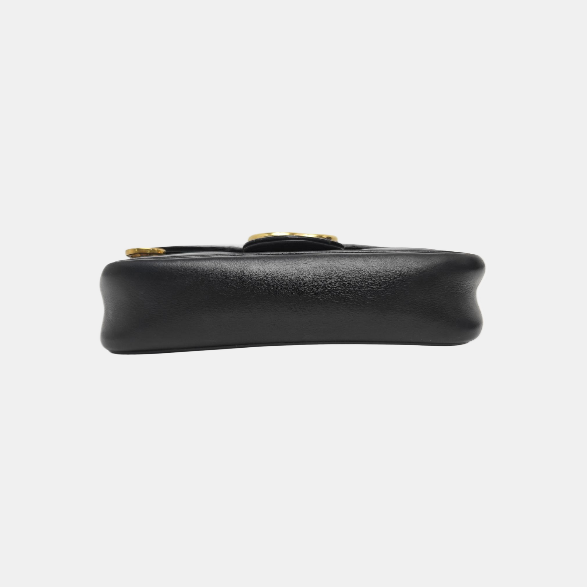 GG Marmont Mini Quilted Calfskin Black