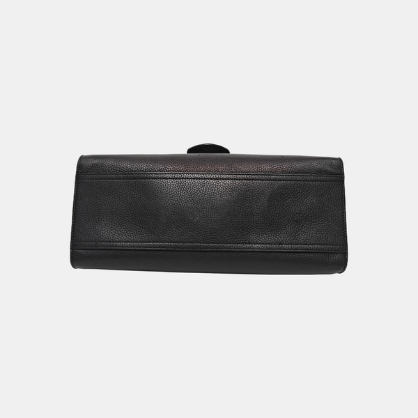 GG Marmont Top Handle Large Calfskin Black