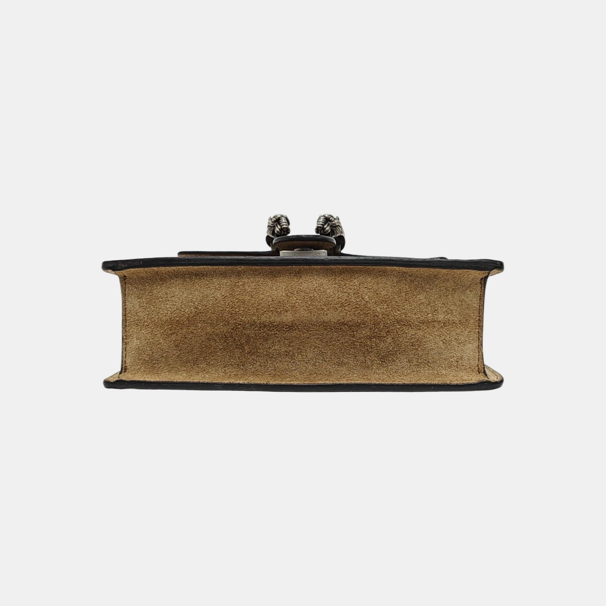 Dionysus Mini Monogram Coated Canvas Beige