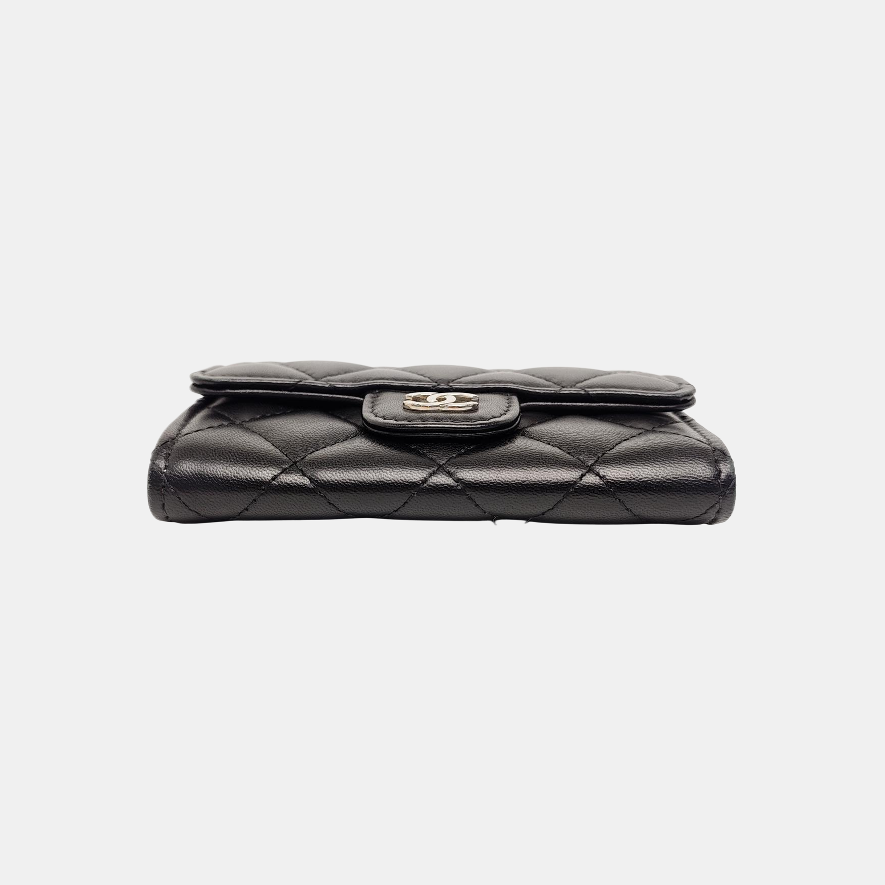 Quilted Lambskin Wallet Black