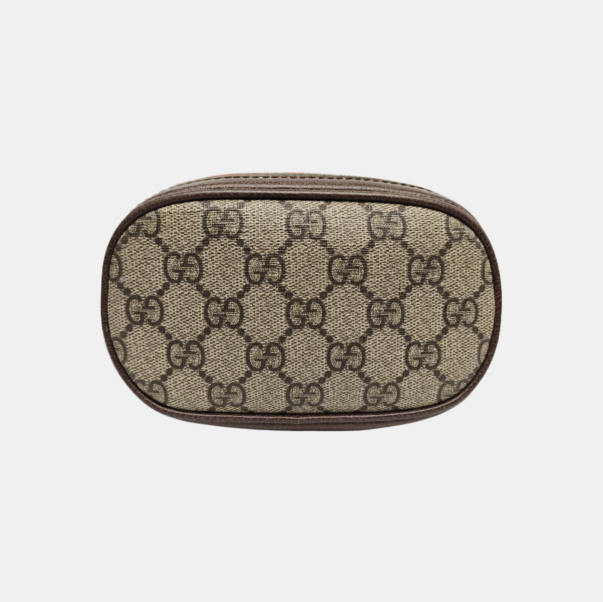 Ophidia Mini Monogram Coated Canvas Beige